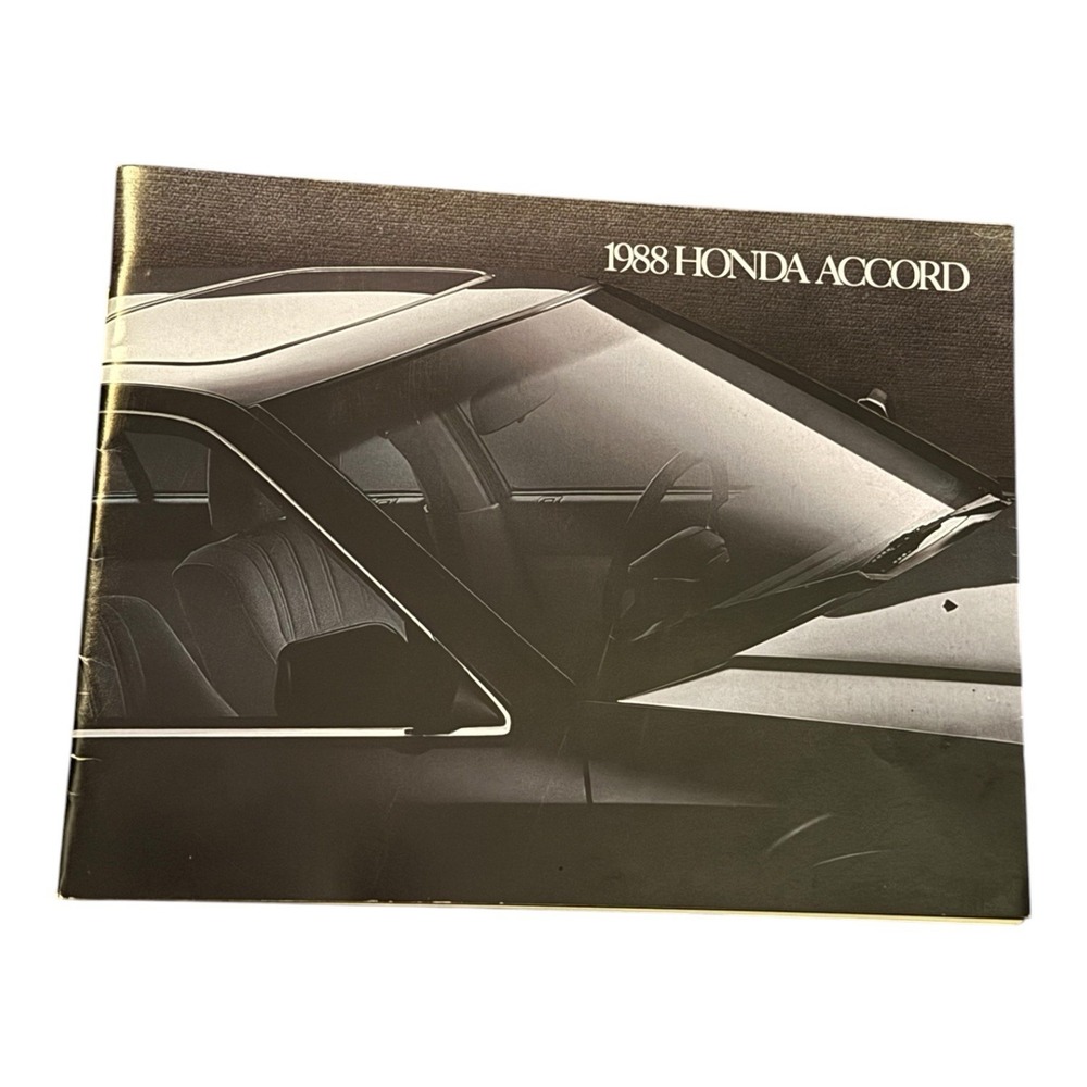 1988 Honda Accord Original Sales Brochure Catalog LX LXi Hatchback Sedan Vintage